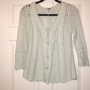 Free People Three Quarter Sweater
